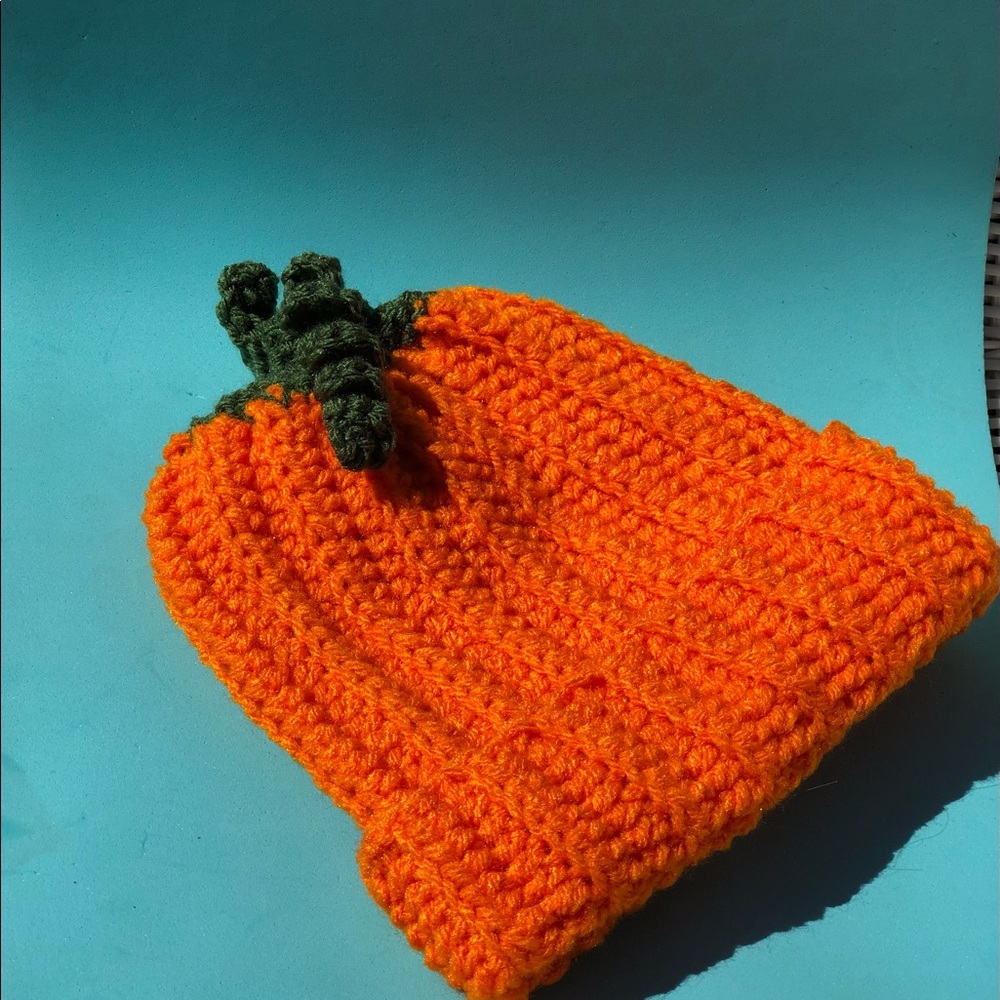 Unisex orange pumpkin hat
